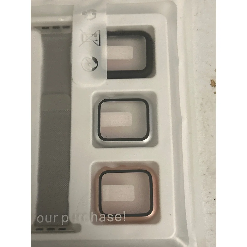 6pc Apple Watch‎ Band and Case Set Milanese Loop Mesh Magnetic 42mm